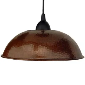 10 1/2" Copper Dome Pendant Light
