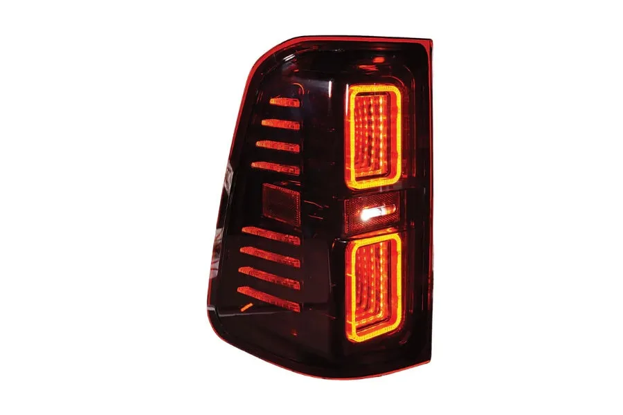 2009-18 Ram OLM Infinite Series Tail Lights - Smoked/Smoked DRL
