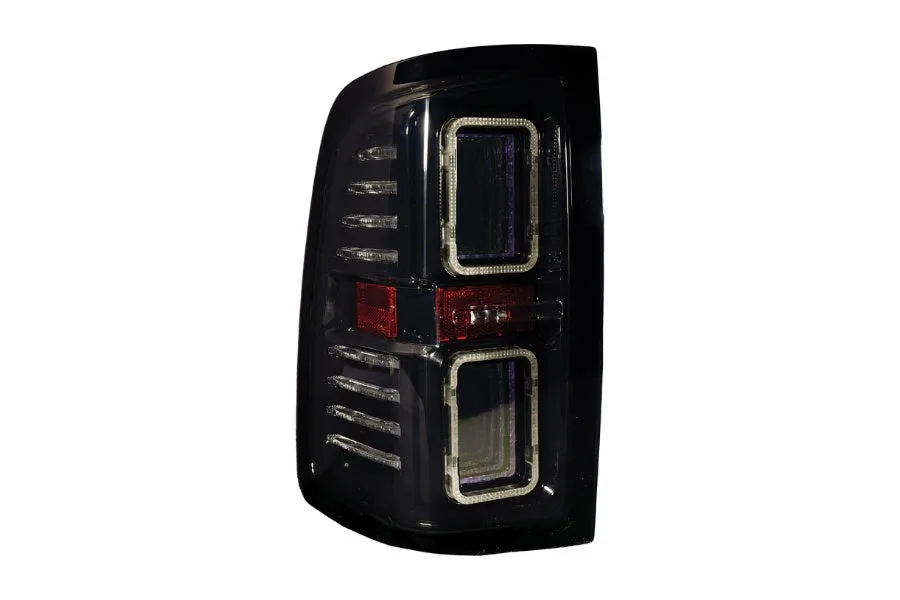 2009-18 Ram OLM Infinite Series Tail Lights - Smoked/Smoked DRL