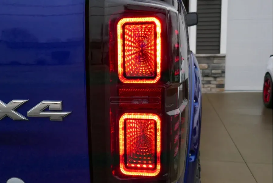 2009-18 Ram OLM Infinite Series Tail Lights - Smoked/Smoked DRL