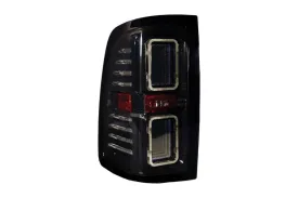 2009-18 Ram OLM Infinite Series Tail Lights - Smoked/Smoked DRL