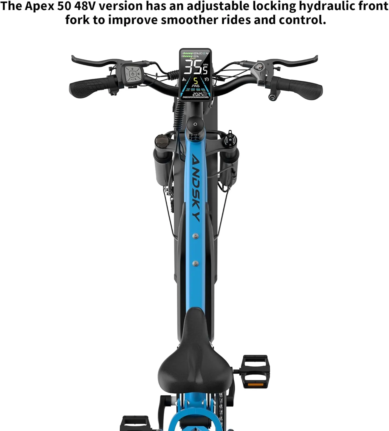 Apex 50 Electric Bike(Top Value-for-Money in Comparable E-MTBs) Dual Motor for Adults 52V 25AH/48V 25AH, 26" Fat Tires Full Suspension 35MPH/100Mile, Hydraulic Brake UL2849(CA Immediate-De'livery)
