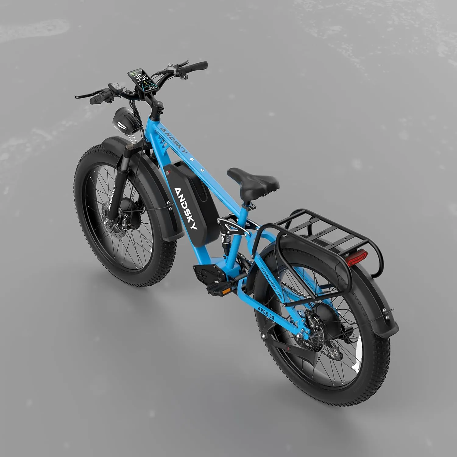 Apex 50 Electric Bike(Top Value-for-Money in Comparable E-MTBs) Dual Motor for Adults 52V 25AH/48V 25AH, 26" Fat Tires Full Suspension 35MPH/100Mile, Hydraulic Brake UL2849(CA Immediate-De'livery)