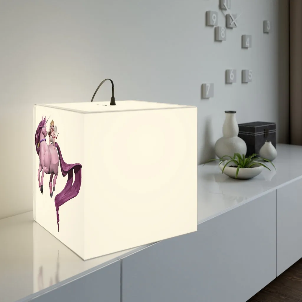 Baby Cupid and Horse Personalized Lamp
