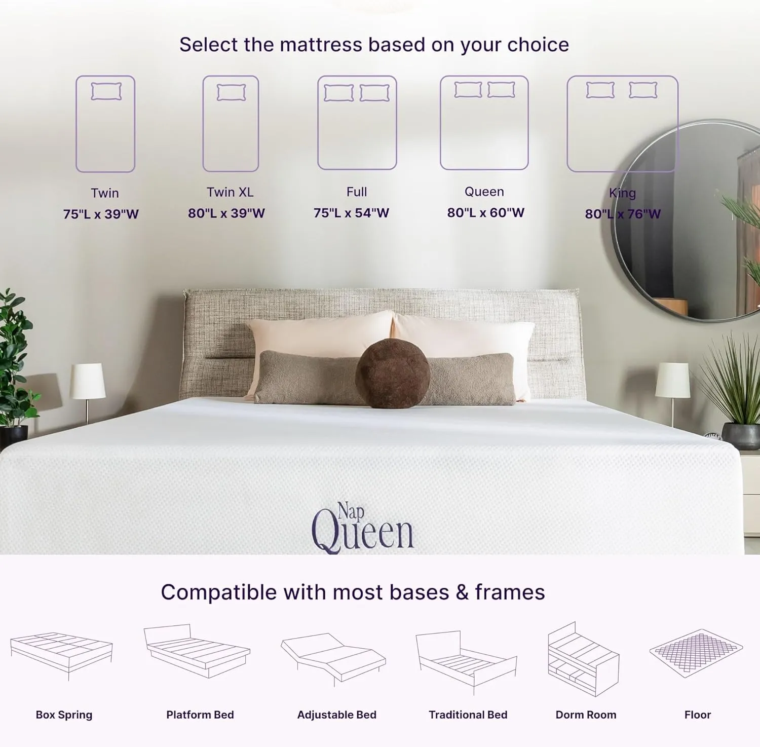 Bamboo Charcoal Memory Foam Mattress