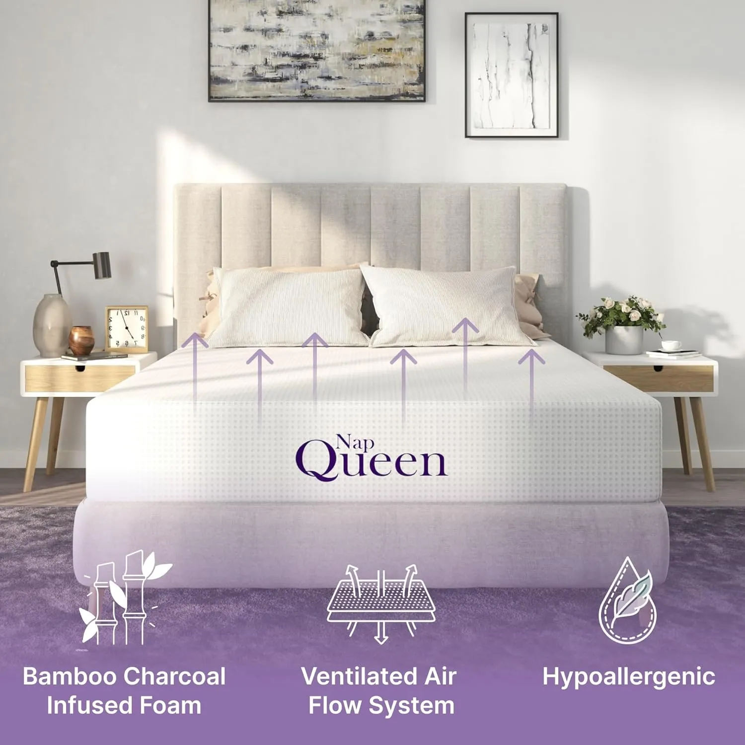 Bamboo Charcoal Memory Foam Mattress