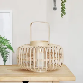 Bamboo Garden Lantern with TruGlow® Candle