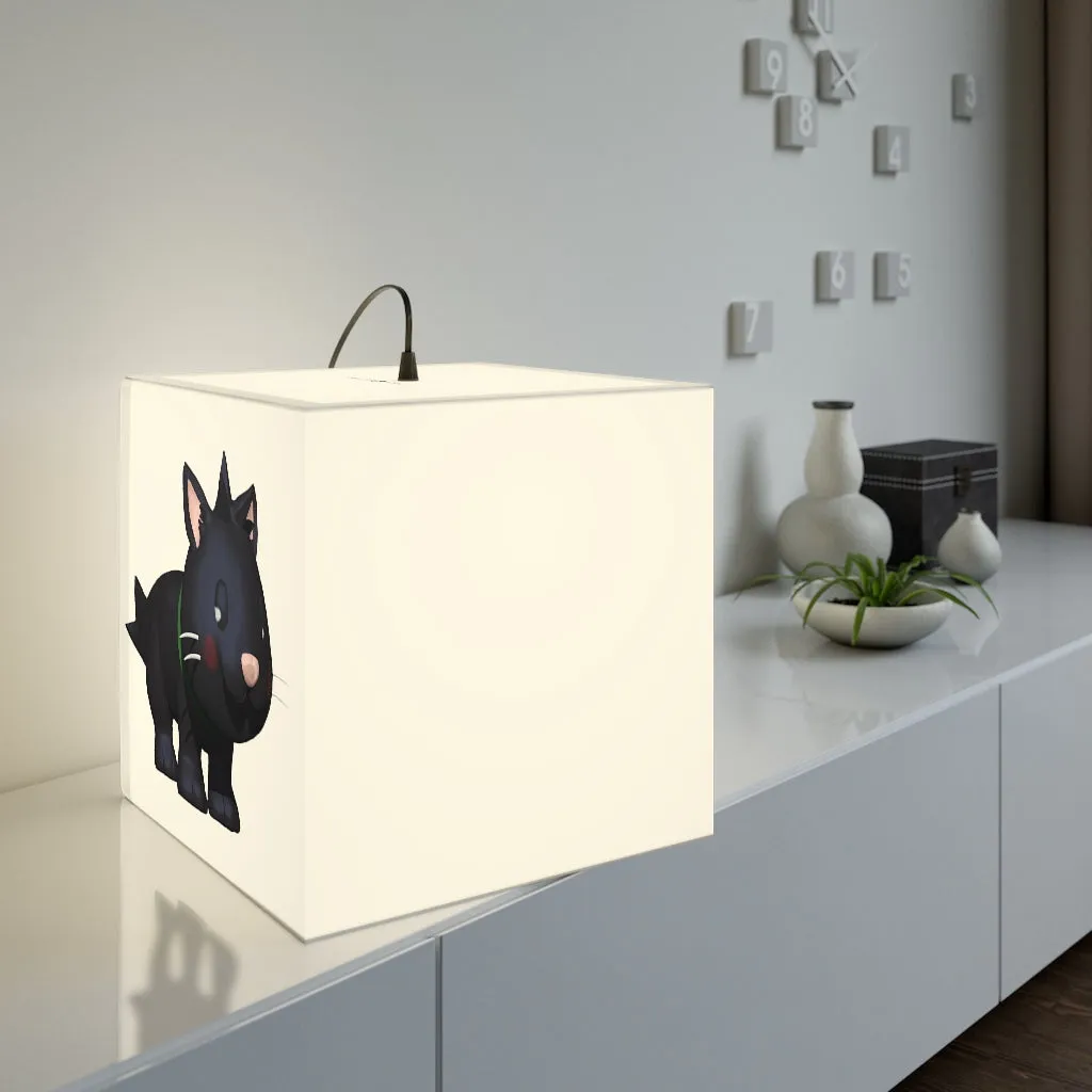 Black Kitty Personalized Lamp