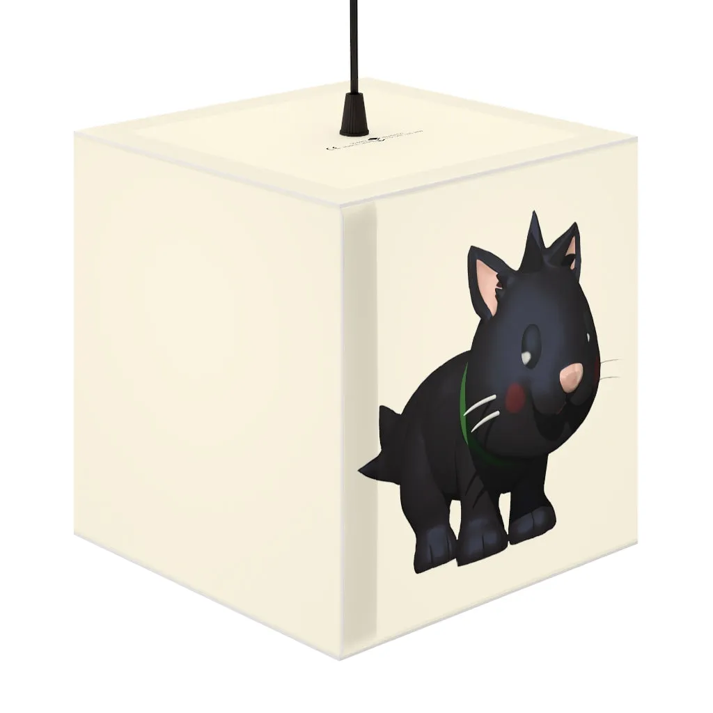 Black Kitty Personalized Lamp
