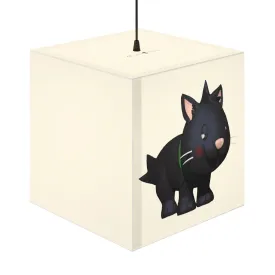 Black Kitty Personalized Lamp
