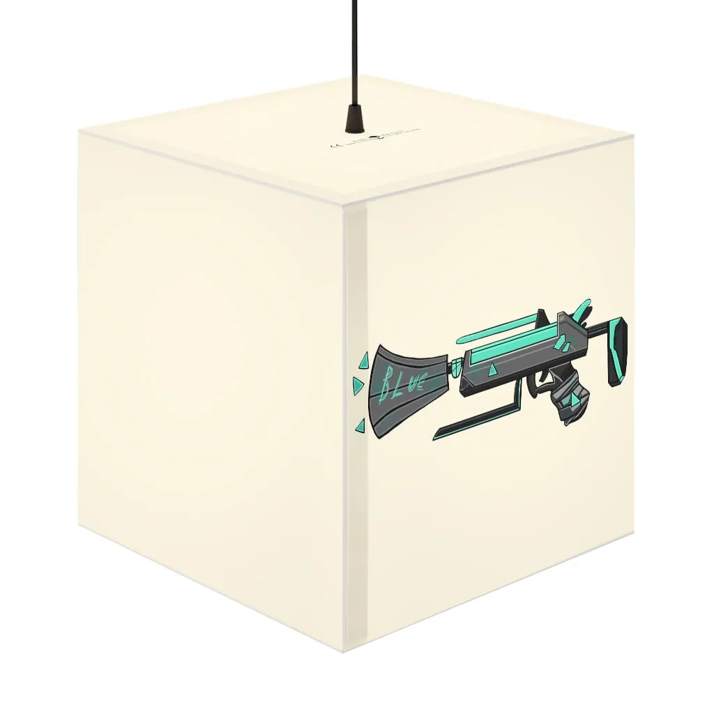 Blue Gun Personalized Lamp
