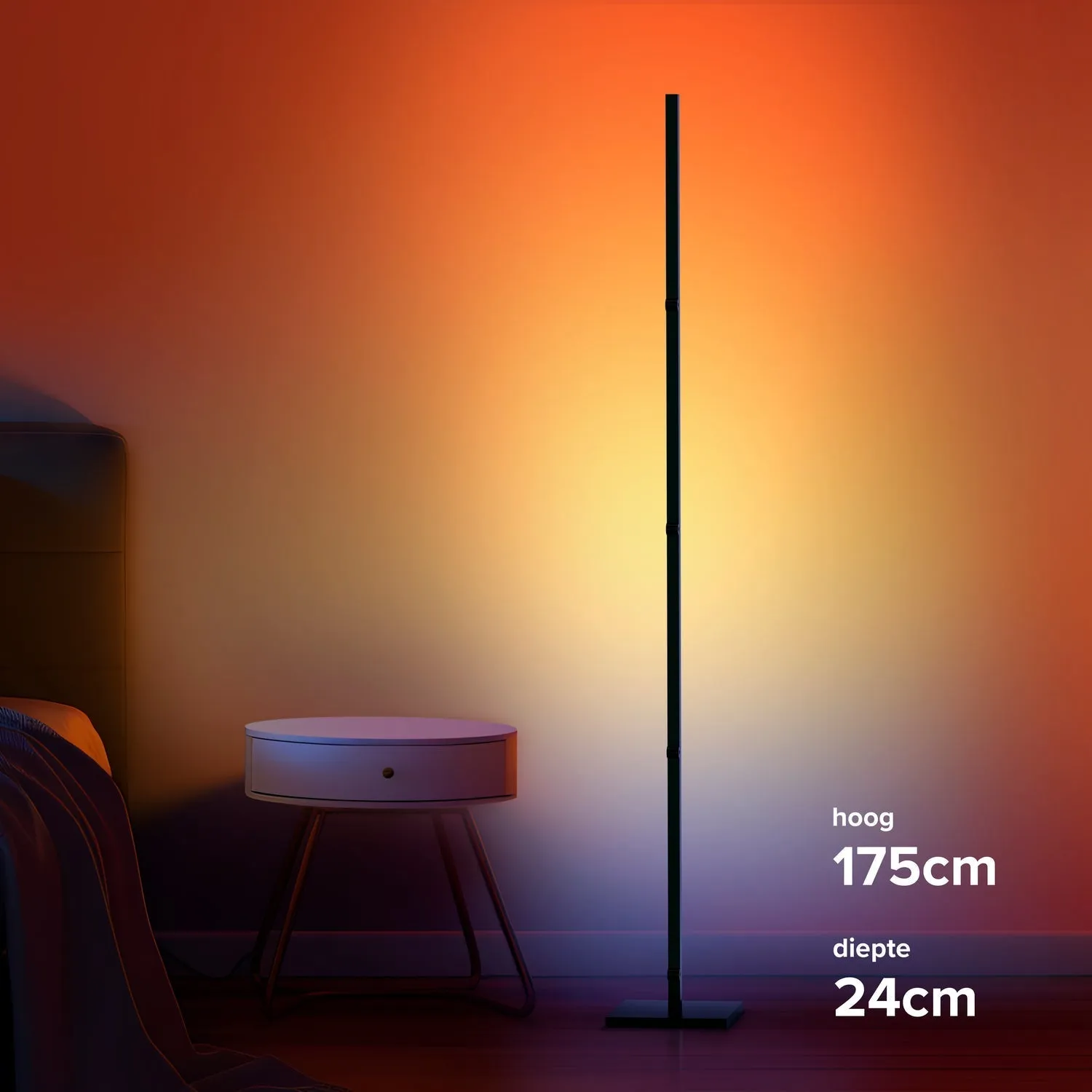 Calex Multifunctional Smart Floor Lamp - RGB   Warm White