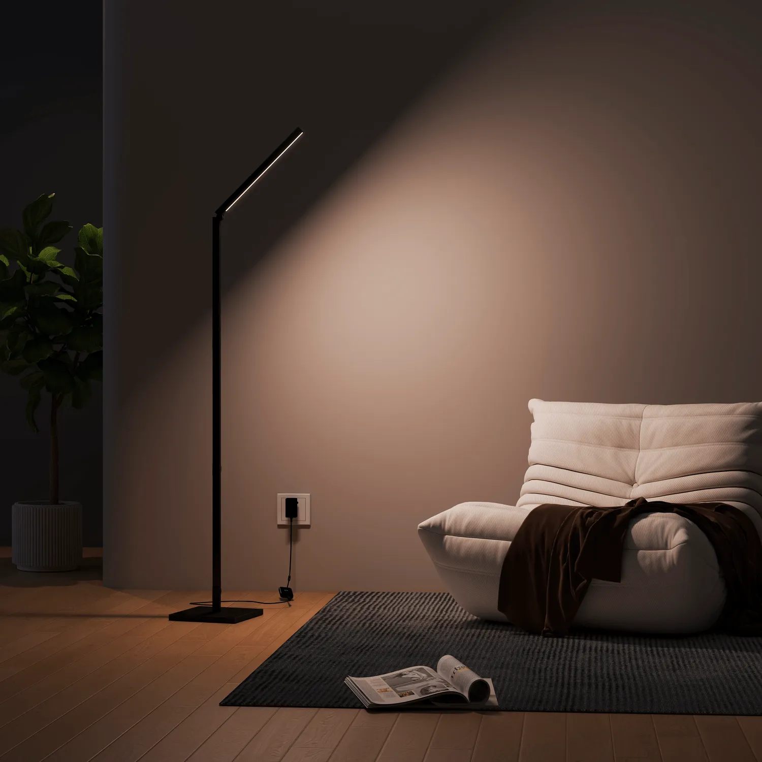 Calex Multifunctional Smart Floor Lamp - RGB   Warm White