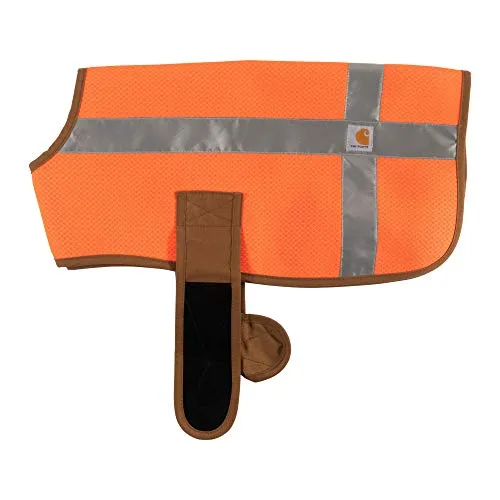 Carhartt P0000342 Mesh Safety Dog Vest, Hi-Visibility Lightweight Dog Vest