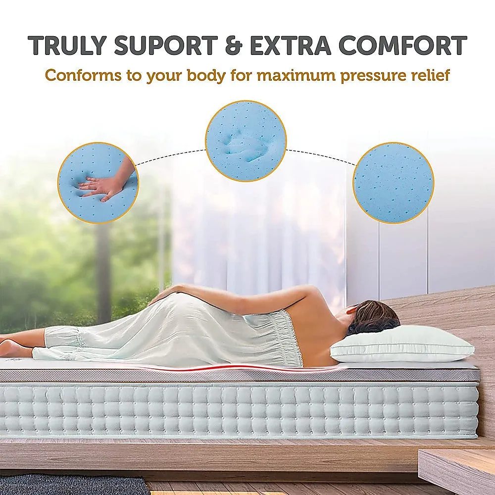Cooling Gel-Infused Memory Foam Mattress Topper, Double, Palermo