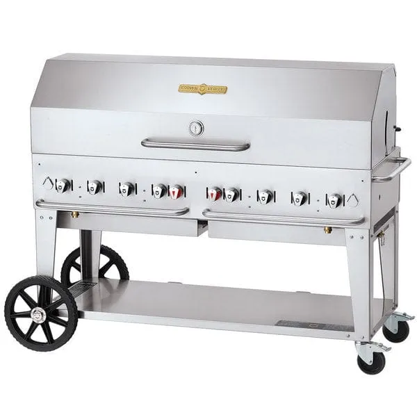 Crown Verity 60" Mobile Grill (50 Or 100 Lb Tanks Only) Lp CV-MCB-60-SI 50/100