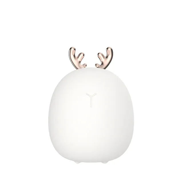 Cute Rabbit Deer LED Lamp Wireless Touch Sensor Silicone Children Kids Baby Bedside Decoration Christmas Night Light