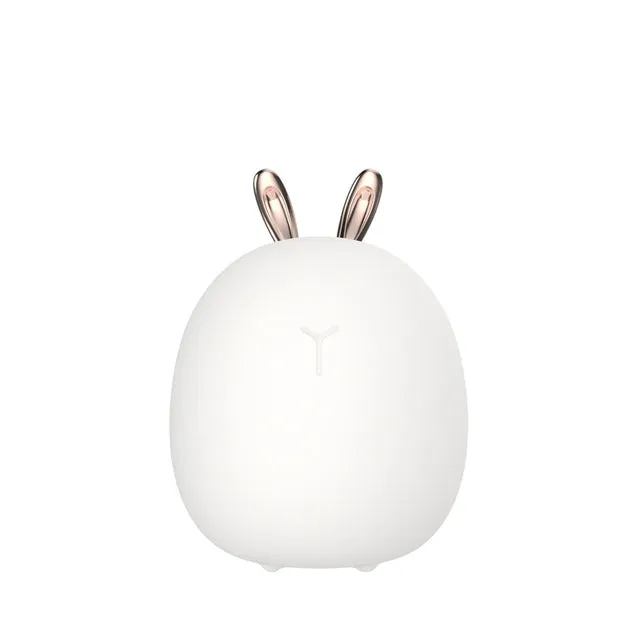 Cute Rabbit Deer LED Lamp Wireless Touch Sensor Silicone Children Kids Baby Bedside Decoration Christmas Night Light