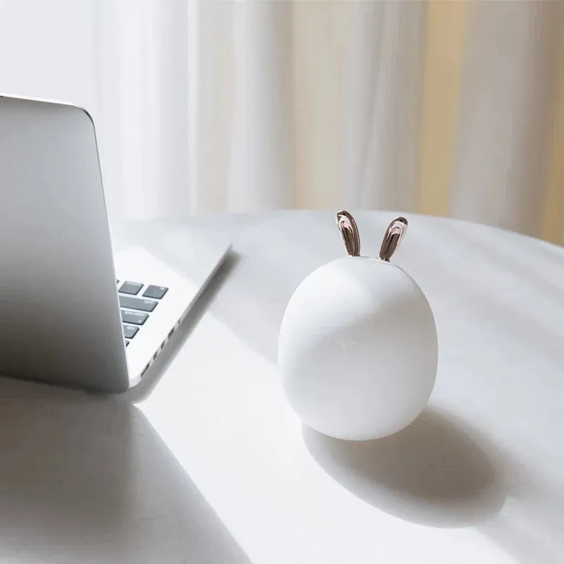 Cute Rabbit Deer LED Lamp Wireless Touch Sensor Silicone Children Kids Baby Bedside Decoration Christmas Night Light