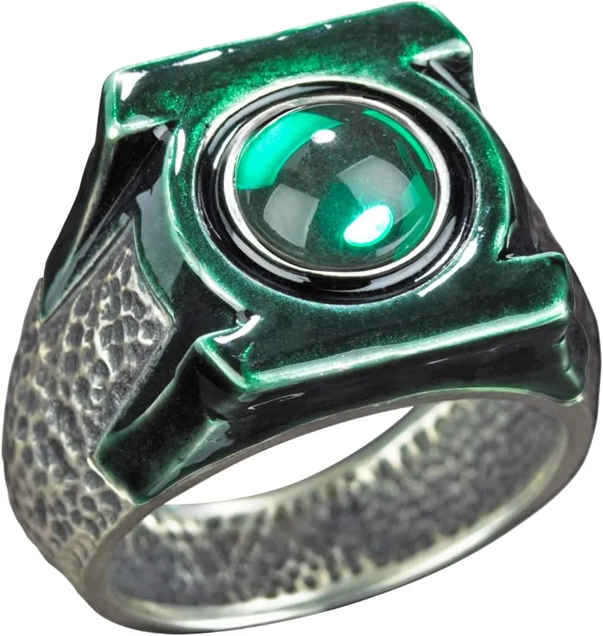 DC Green Lantern Prop Ring & Display - Official Movie Set Replica - Die Cast