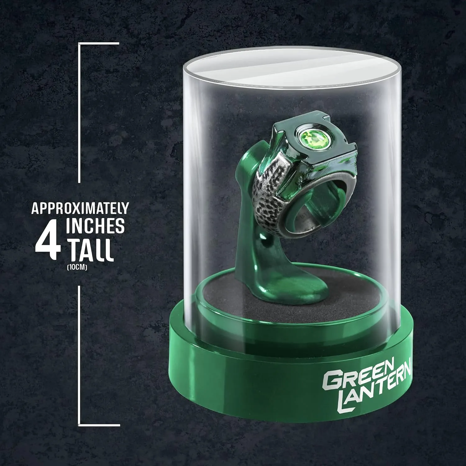 DC Green Lantern Prop Ring & Display - Official Movie Set Replica - Die Cast