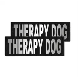 Dogline Removeable Reflective Patches - Set of 2 Therapy Dog