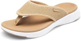DREAM PAIRS Women's Arch Support Soft Cushion Flip Flops Thong Sandals