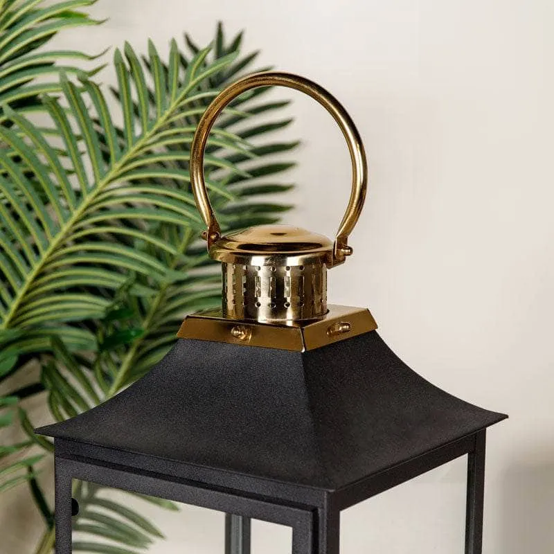 Extra Large Lantern -  Black & Gold