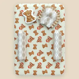 Fancy Fluff 5 Pc Organic New Born Bed Set - Cuddle Bear