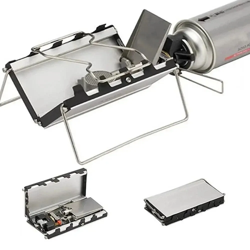 Folding Cassette Stove 2600W Portable Outdoor Camping Gas Stove Lightweight Picnic Travel Cooker 2600W Windproof Cassette Stove