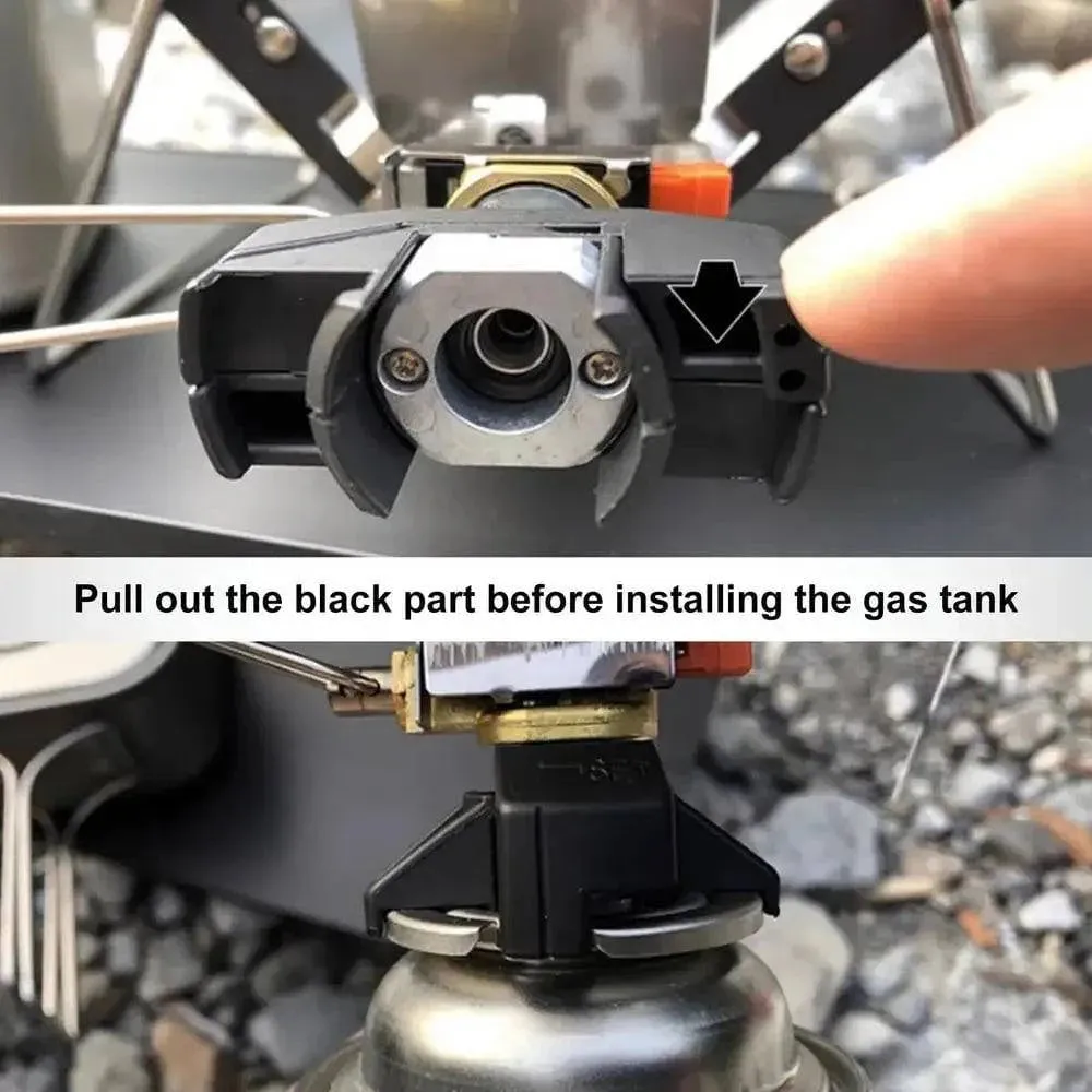 Folding Cassette Stove 2600W Portable Outdoor Camping Gas Stove Lightweight Picnic Travel Cooker 2600W Windproof Cassette Stove