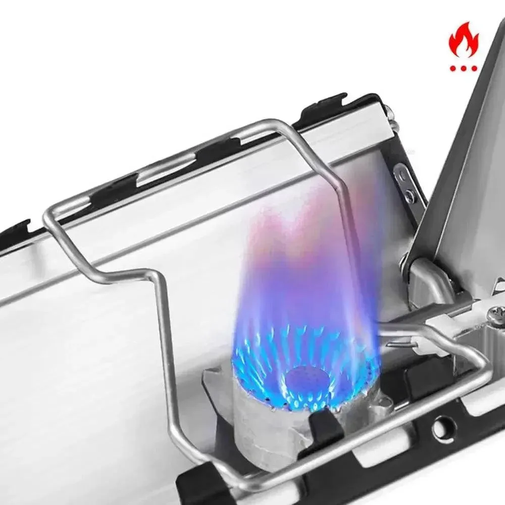 Folding Cassette Stove 2600W Portable Outdoor Camping Gas Stove Lightweight Picnic Travel Cooker 2600W Windproof Cassette Stove