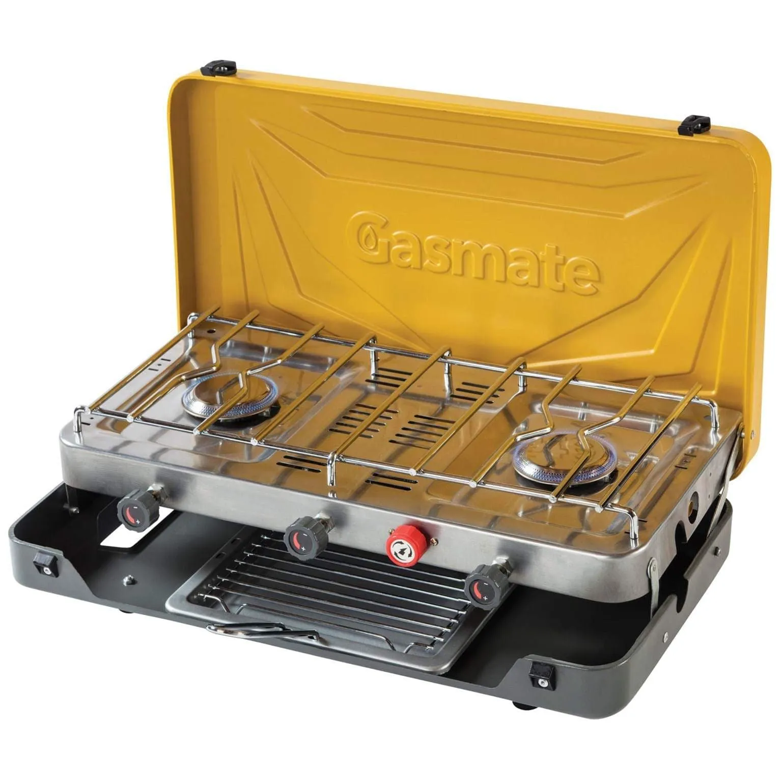 Gasmate 2 Burner Stove With Griller