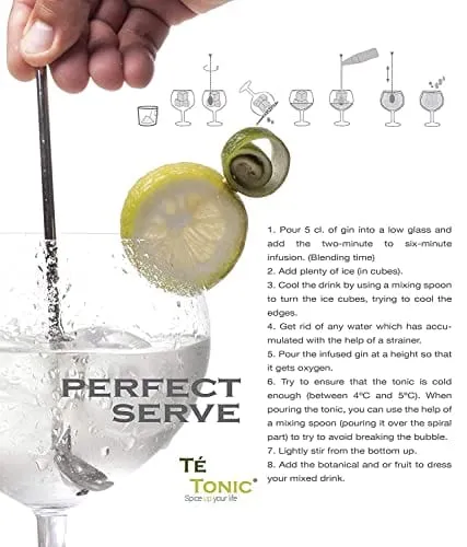 Gin And Tonic kit- 6 Different Flavored Gin Botanicals Herbs Infusions Bags- Cocktail Infusion Kit - Gin Gift Set For Men And Women