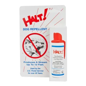 HALT DOG REPELLENT SPRAY Repeller 1.5 oz Stop Agressive Dog Attack FOR BICYCLE