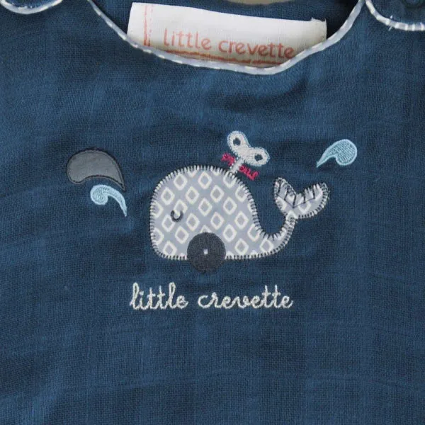 Little Crevette Sleeping Bag Navy Baleine