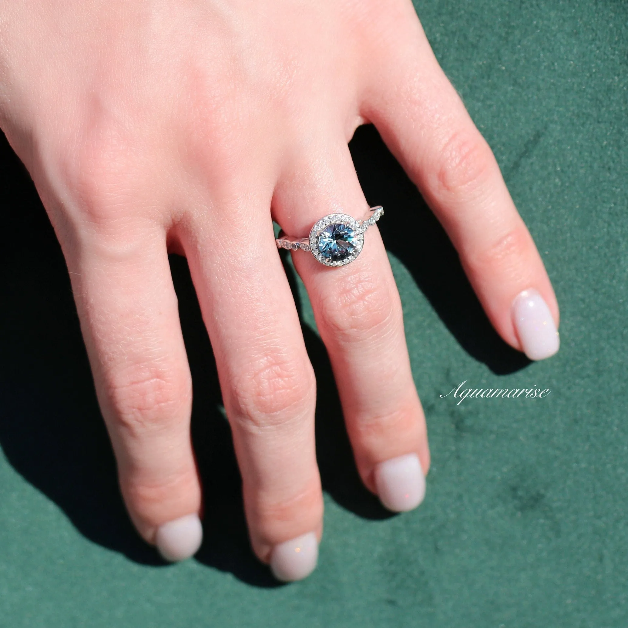 Luxe Alexandrite Ring- Sterling Silver