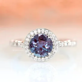 Luxe Alexandrite Ring- Sterling Silver