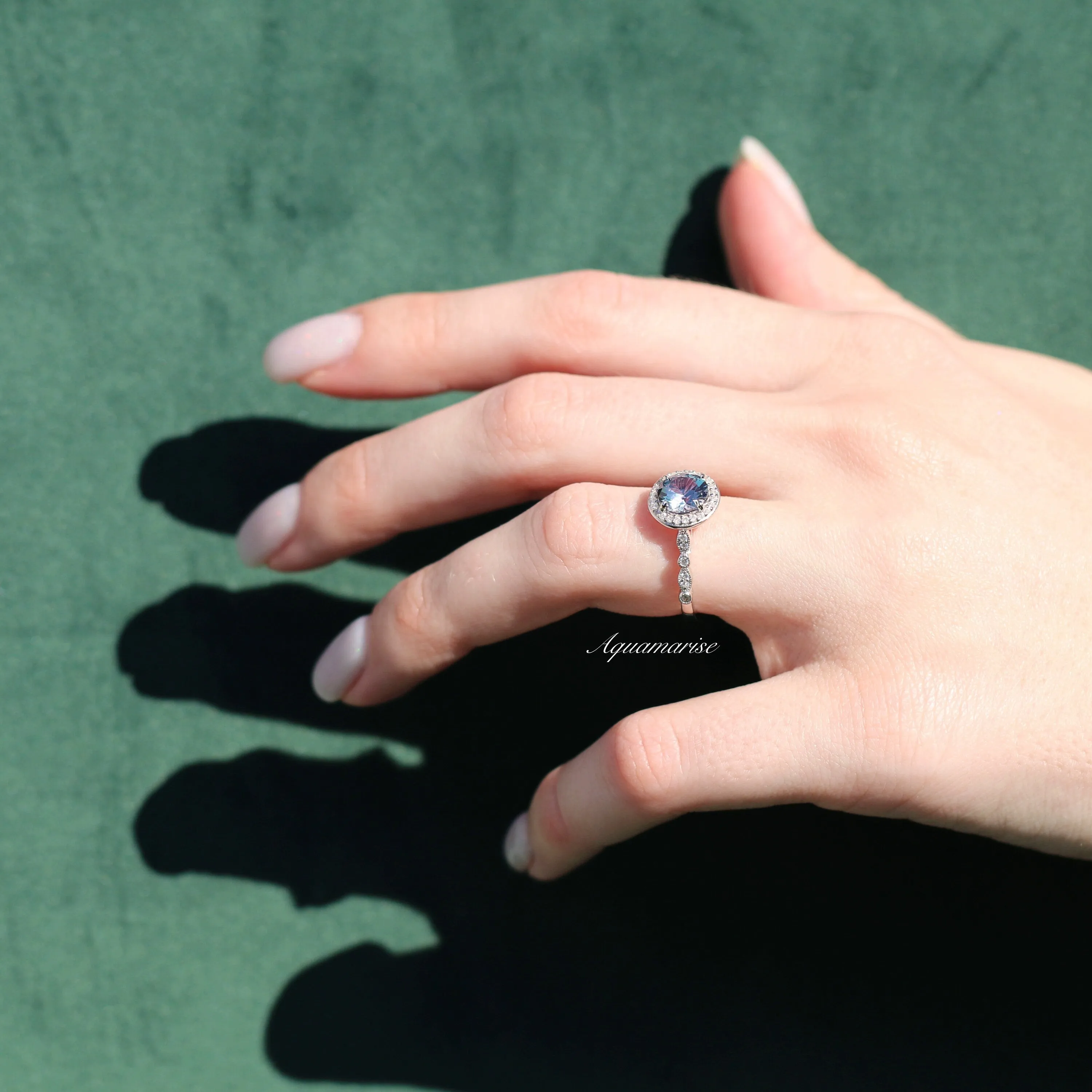 Luxe Alexandrite Ring- Sterling Silver