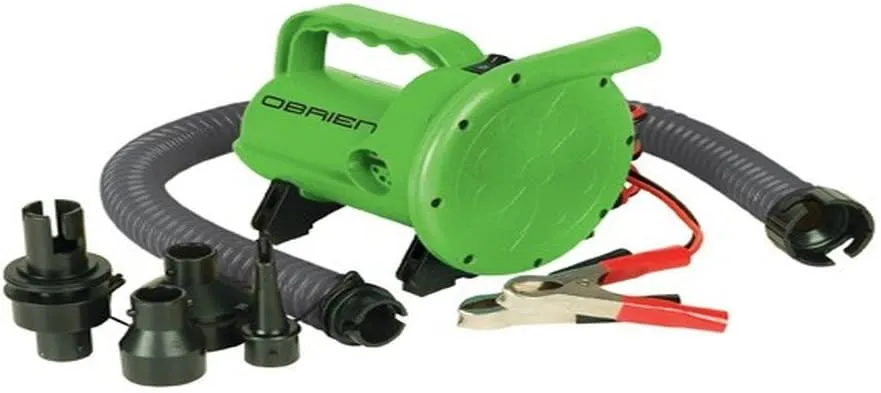 O'Brien High Pressure 12V Inflator (Green, 6X10-Inch)