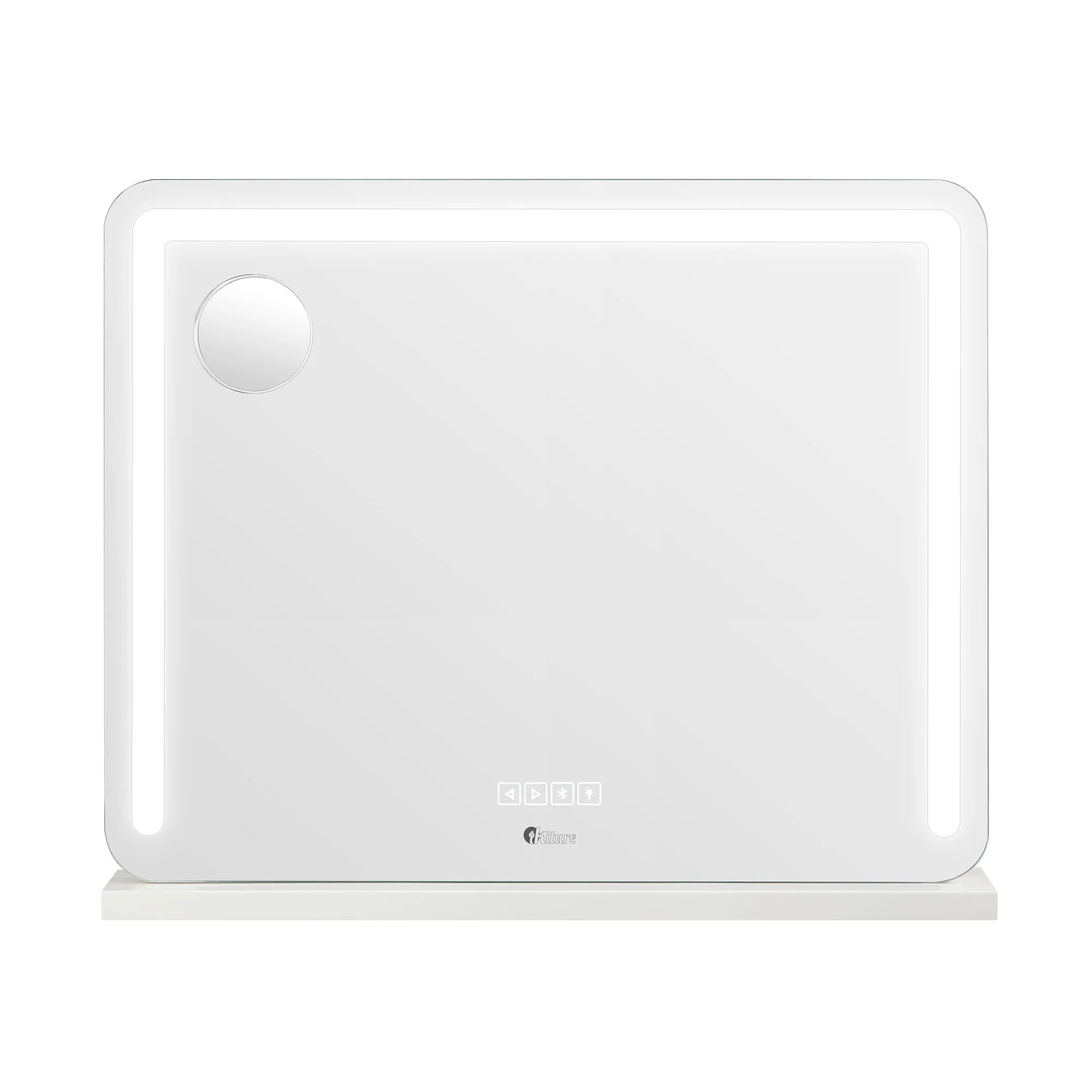 Oikiture Bluetooth Hollywood LED Makeup Mirror 80x62cm Vanity Wall Mirrors