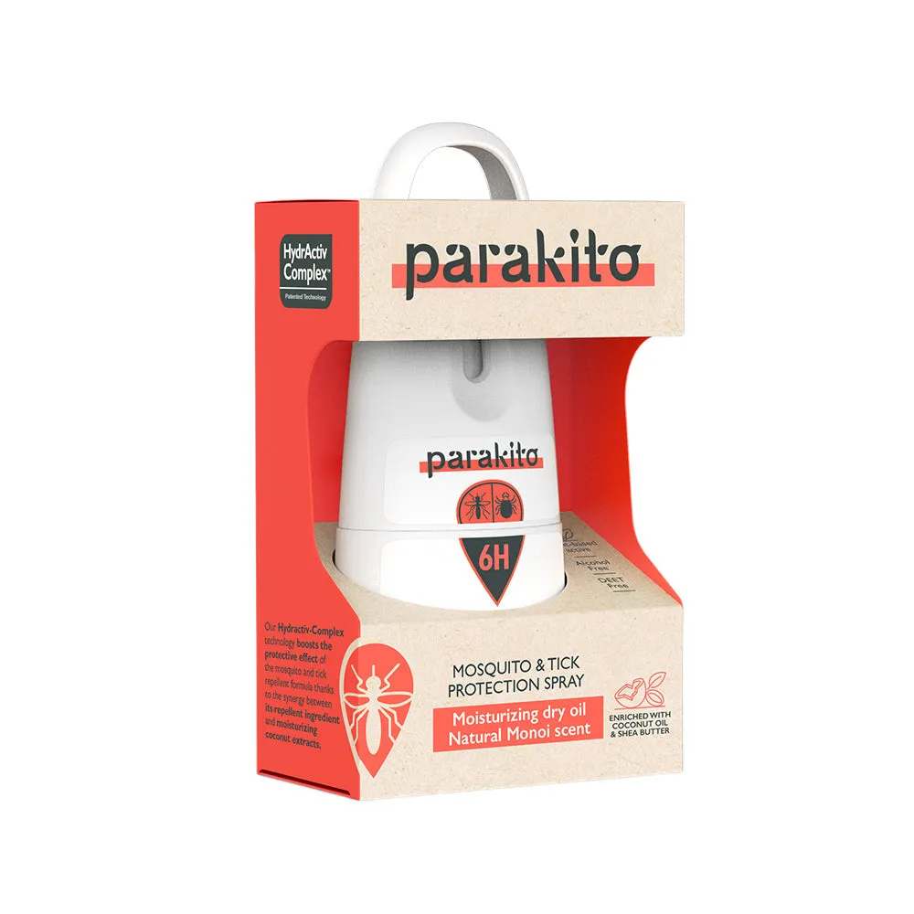 Parakito Mosquito & Tick Protection Spray - Moisturizing Dry Oil 75ml