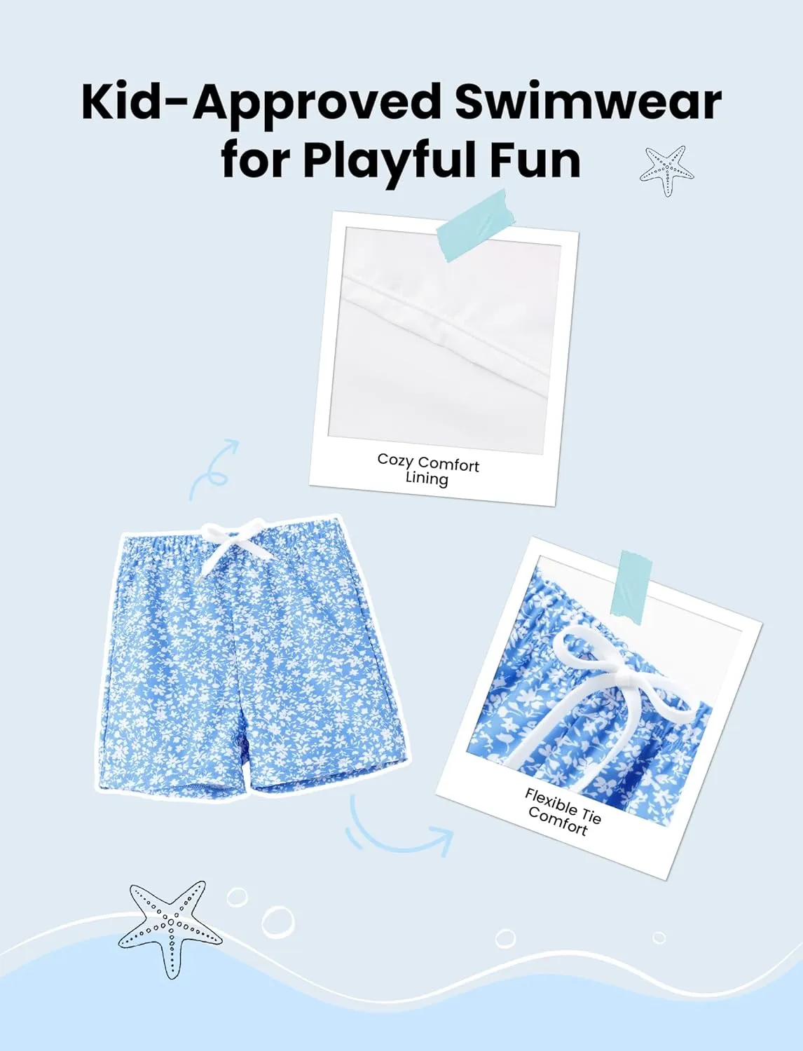 PATPAT Family Matching Swimwear Floral Pattern Tankini Swimsuits and Swim Trunks