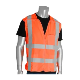 PIP 305-5PVFROR-L/XL ANSI Type R Class 2 FR Treated Solid Breakaway Vest