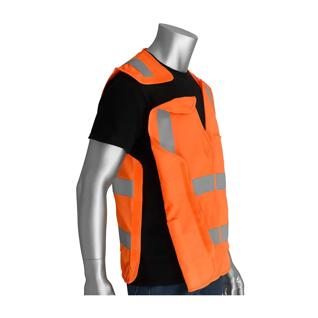 PIP 305-5PVFROR-L/XL ANSI Type R Class 2 FR Treated Solid Breakaway Vest