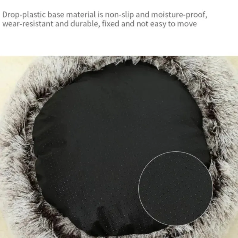 Plush Round Pet Bed House