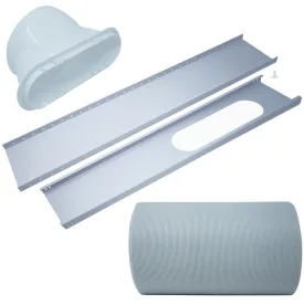Portable Air Conditioner Replacement Window Exhaust Kit, 5.92" diameter hose