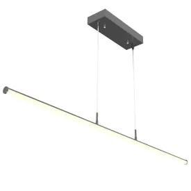 Power & CCT Adjustable Black Linear Tube Decorative Suspension Light, 20W/25W/30W, 3000K/3500K/4000K