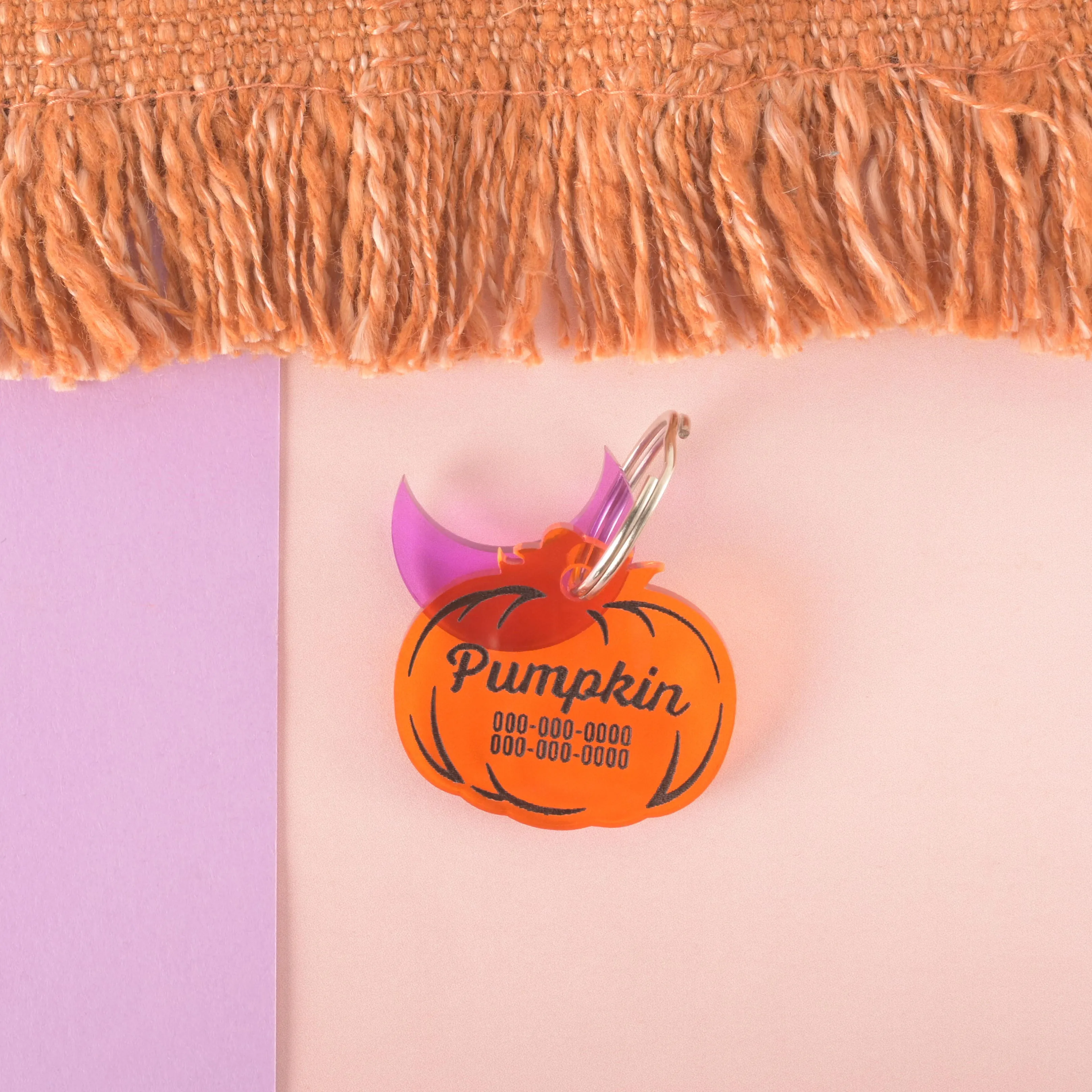 Pumpkin Personalized Pet Tag
