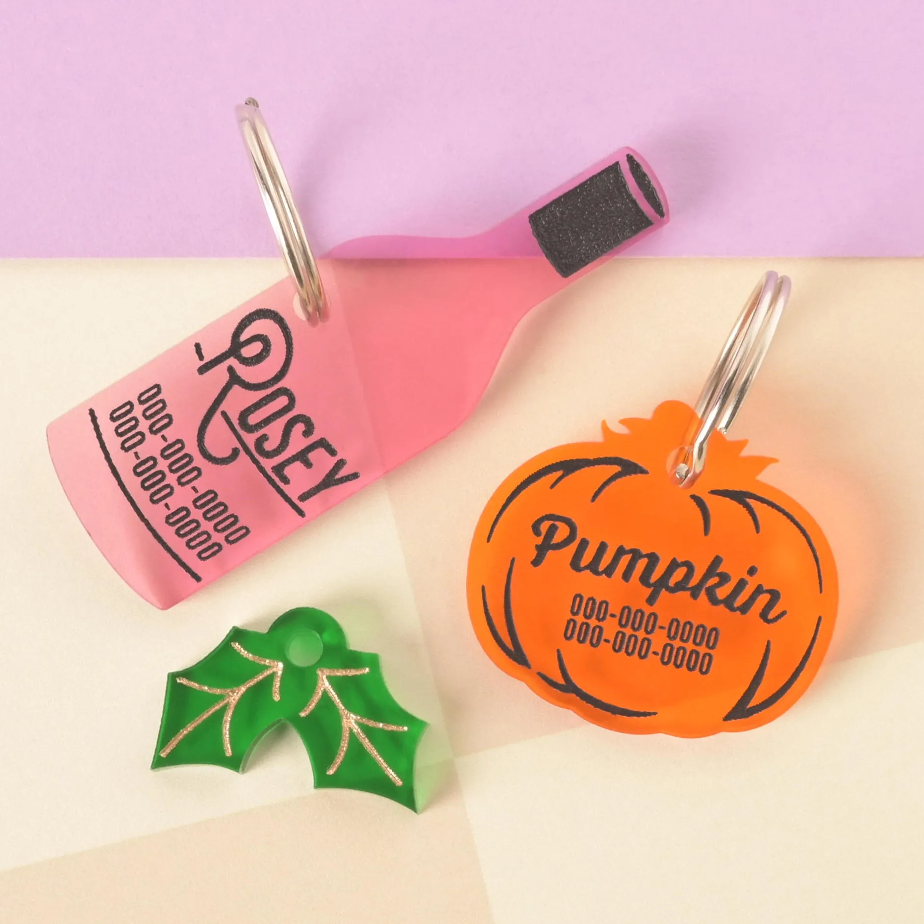 Pumpkin Personalized Pet Tag